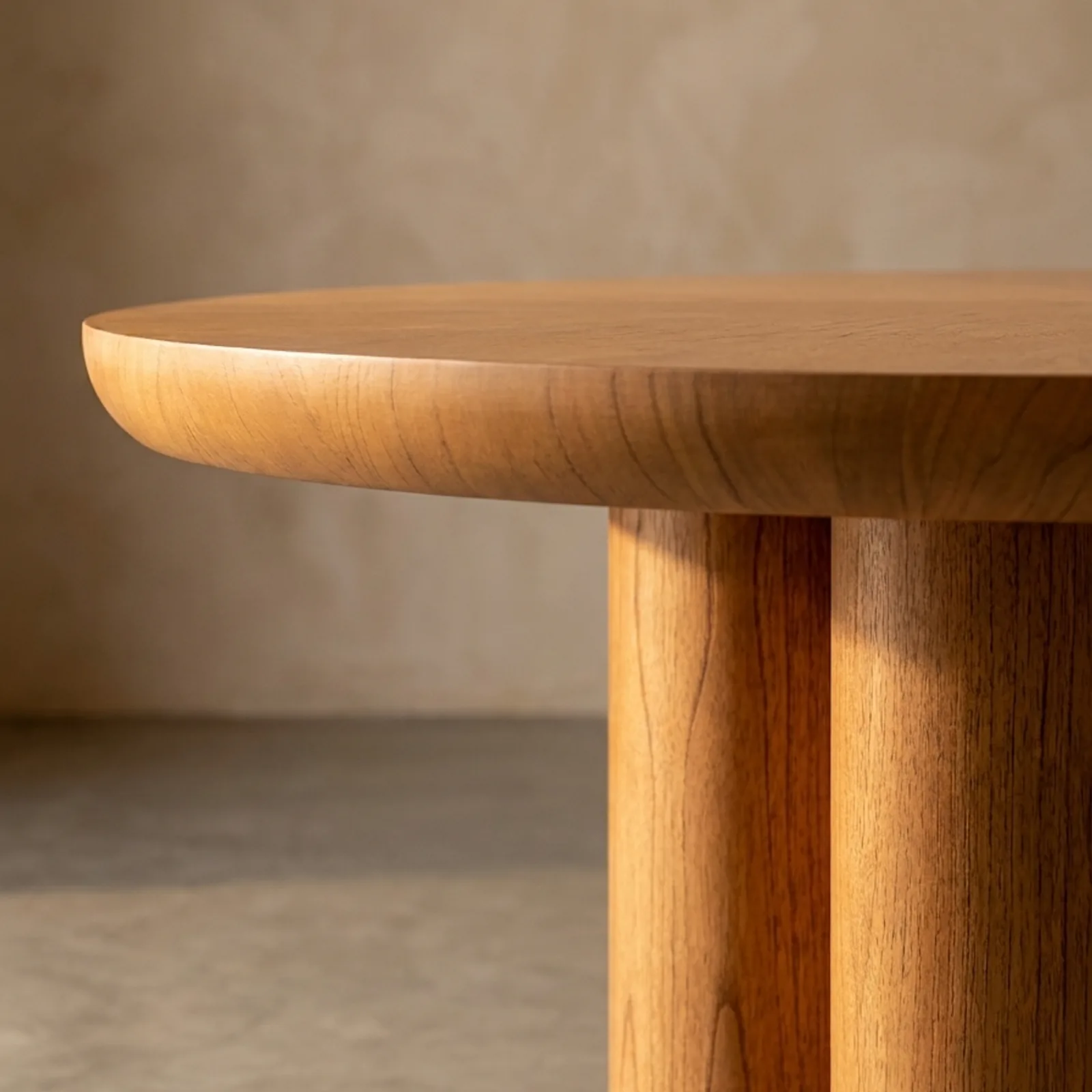 Mesa Orleans Redonda — close-up