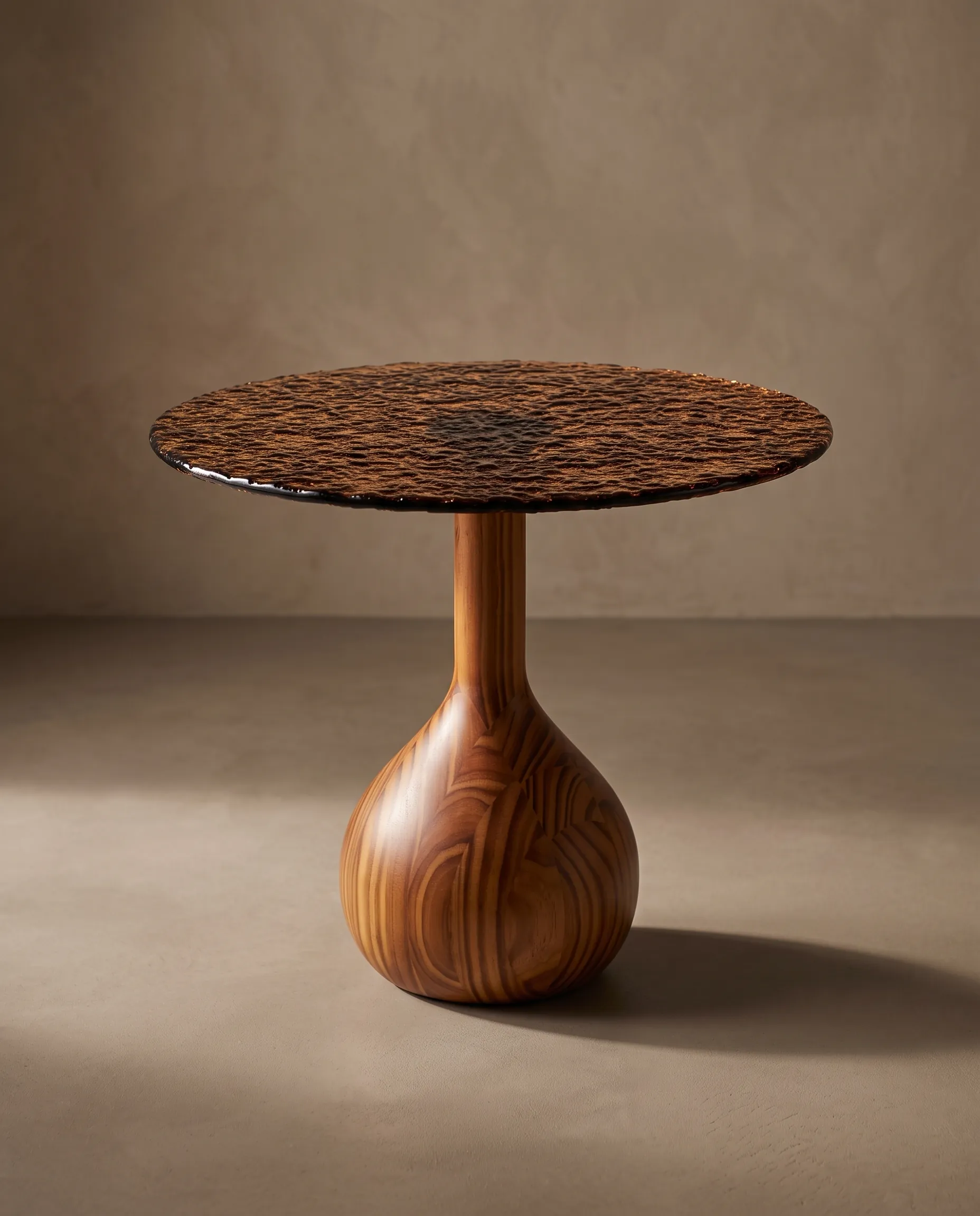 Mesa de Apoyo Vetra Vidrio de la colección Solenne de Sierra, foto de producto